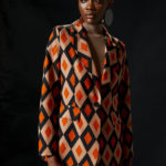 Σακάκι γεωμετρικό τύπωμα