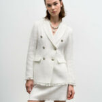 Σακάκι tweed σταυρωτό