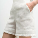 Σορτς ψηλόμεσο tweed
