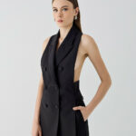 Σακάκι γιλέκο με ανοιχτή πλάτη