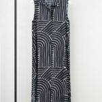 Voile print shirtdress