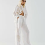 Παντελόνι με λάστιχο και κεντήματα