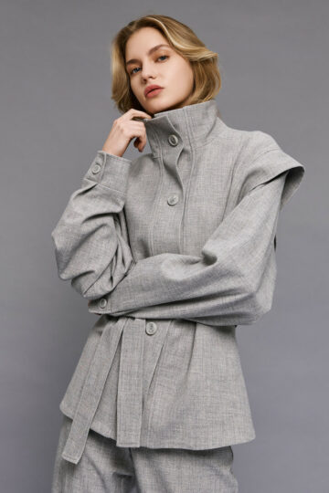 Jacket with belt