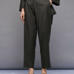 Pants with rhinestone details