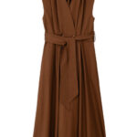 Poplin wrap dress