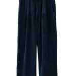 Cupro pleated pants