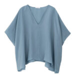 Cupro oversized blouse
