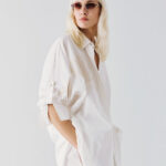 Shirt with embroideries