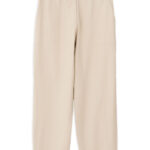 Twill linen regular pants