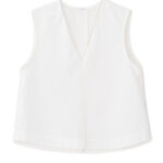 Cotton lyocell cropped top