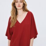 Batwing sleeve blouse