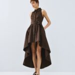 Asymmetric shirt dress