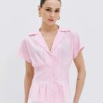 Fitted striped shirt