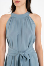Cupro halter neck dress - Image 3