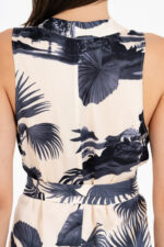 Satin print jumpsuit - Image 3