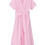Linen wrap dress