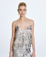Tulle top with sequins