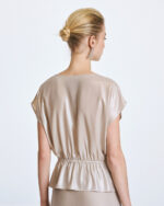 Metallic wrap blouse - Image 3