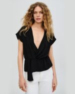 Wrap blouse with an elasticated waist - Image 4
