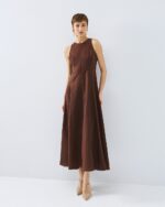 Flared sleeveless dress - Image 2