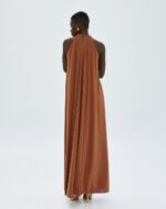Maxi halter dress with metallic details - Image 10