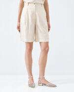 Bermuda shorts with pleats - Image 2