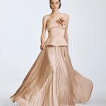 Maxi pleated skirt