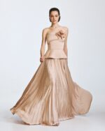 Maxi pleated skirt
