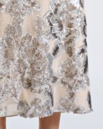 Midi skirt with floral sequin embroidery - Image 5