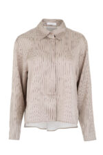 Satin stripes cropped top - Image 4
