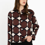 Satin print shirt