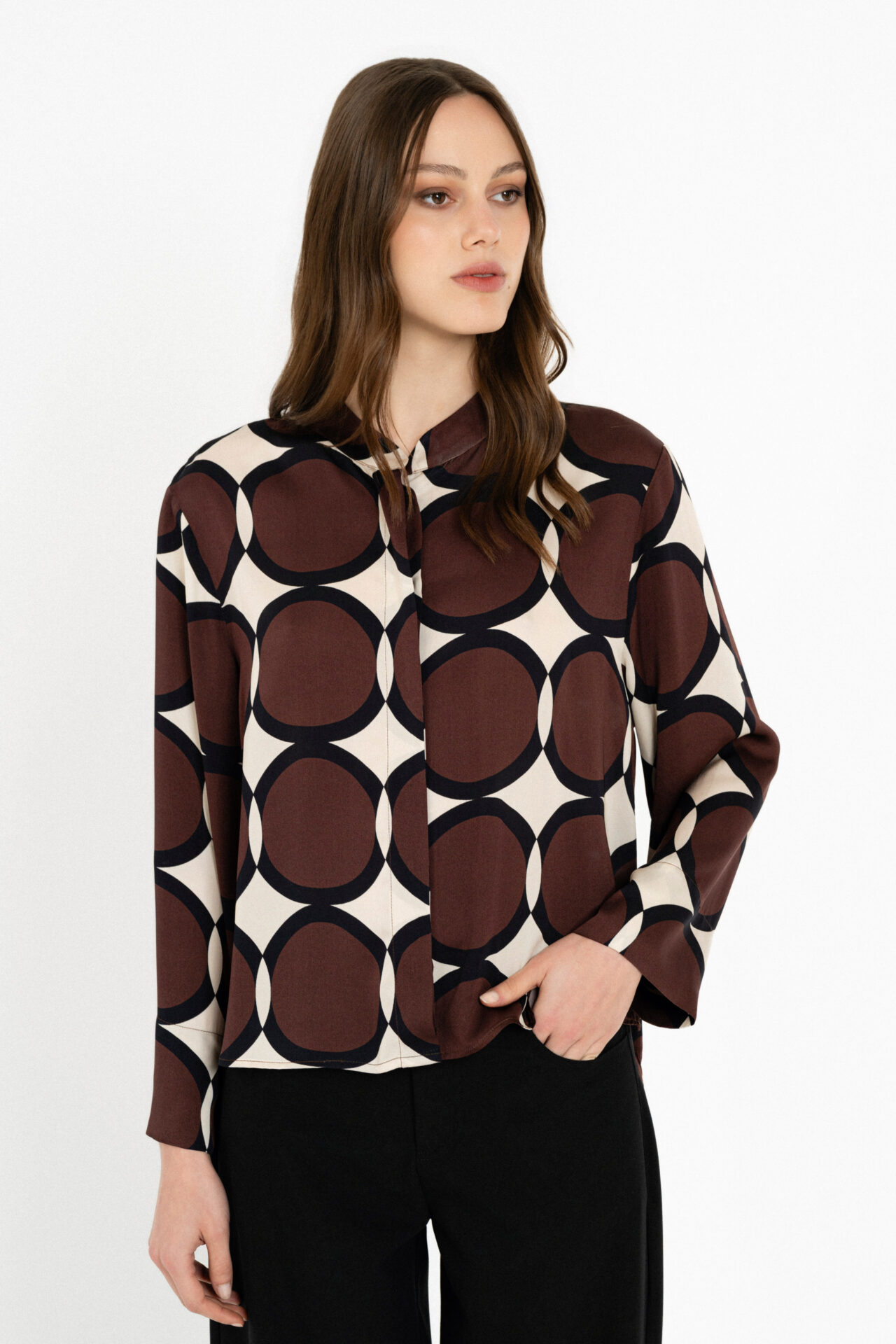 Nikos Psathoyiannakis Satin print shirt - Image 1