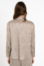 Satin stripes cropped top - Image 2
