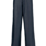 Leather wide leg pants