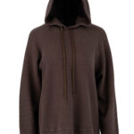 Futter waffle hoodied sweatshirt