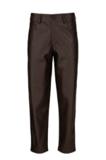Leather regular pants