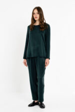 Cupro viscose jogger pants - Image 3