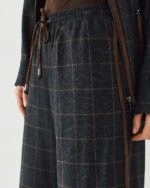 Plaid pants with elasticated waist - Image 4
