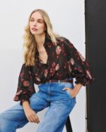 Semi-sheer floral shirt - Image 2