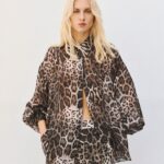 Oversized leopard-print shirt
