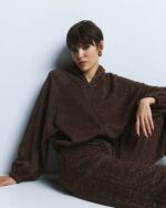 Lurex knit bomber jacket - Image 3