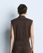Lurex wrap knit top - Image 3