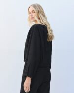 Blouse with pleats and rhinestones - Image 3