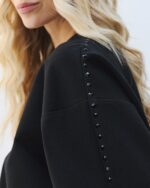 Blouse with pleats and rhinestones - Image 4