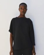 Blouse with asymmetric sleeves - Image 4