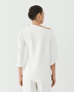 Blouse with asymmetric sleeves - Image 2