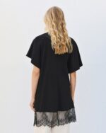 Mini dress with knot and lace - Image 4
