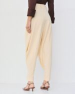 High-rise pants with pleats - Image 3
