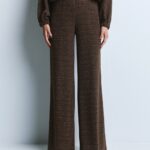 Knitted lurex pants