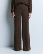 Knitted lurex pants